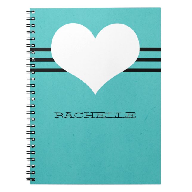 Cuaderno Aqua Modern Heart (Frente)