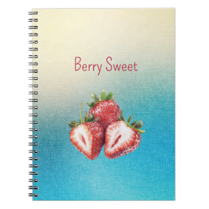 Cuaderno Aqua White Ombre Berry Sweet Fresas