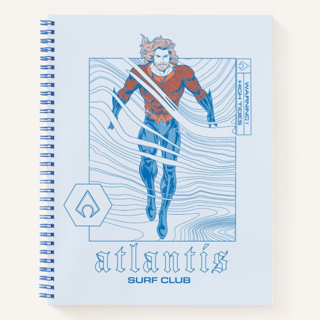 Cuaderno Aquaman - Atlantis Surf Club (Anverso)
