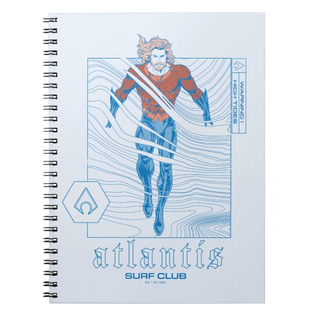 Cuaderno Aquaman - Atlantis Surf Club (Frente)
