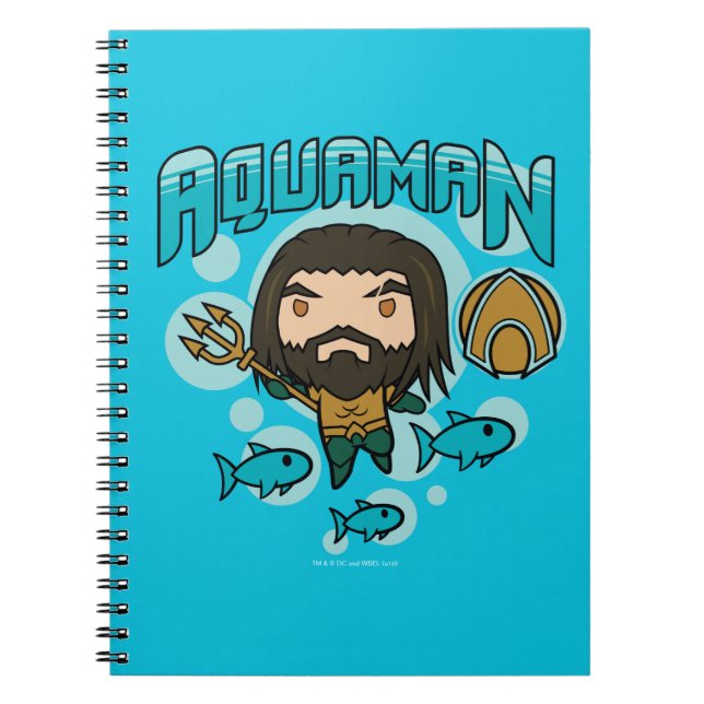 Cuaderno Aquaman | Chibi Aquaman Undersea Graphic (Frente)