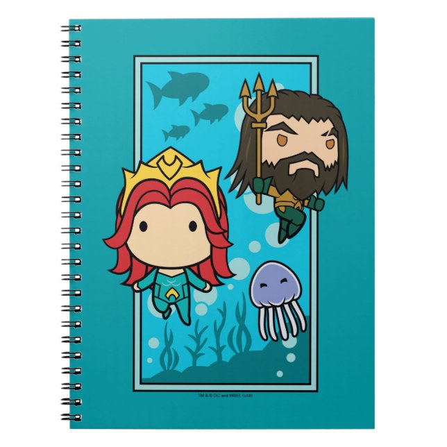 Cuaderno Aquaman | Chibi Mera & Aquaman Undersea Graphic (Frente)
