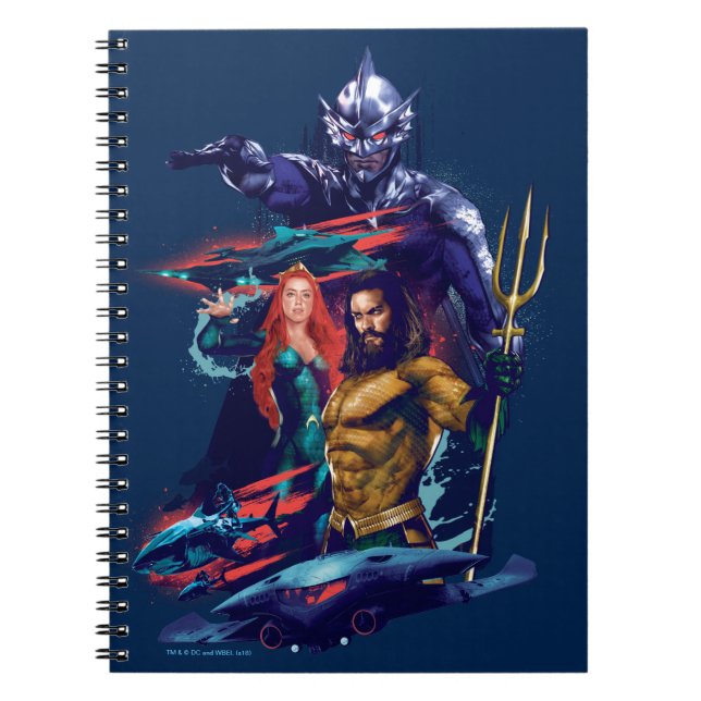 Cuaderno Aquaman | King Orm contra sus Mera y Aquaman (Frente)