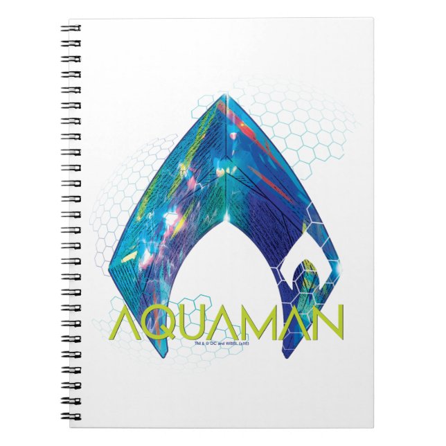 Cuaderno Aquaman | Logotipo de Aquaman Refractado (Frente)