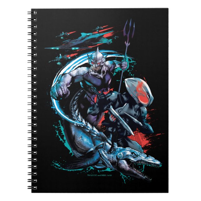 Cuaderno Aquaman | Orm, Manta Negra, Tylosaur y Buques (Frente)