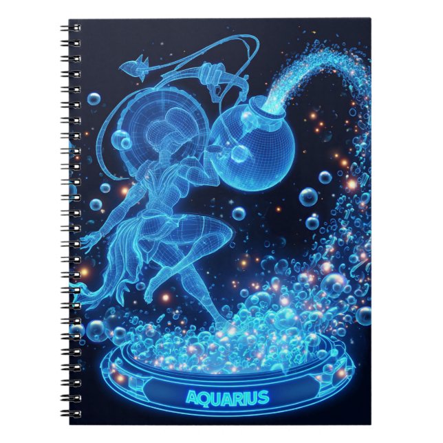 Cuaderno Aquarius Holográfico Zodiac (Frente)