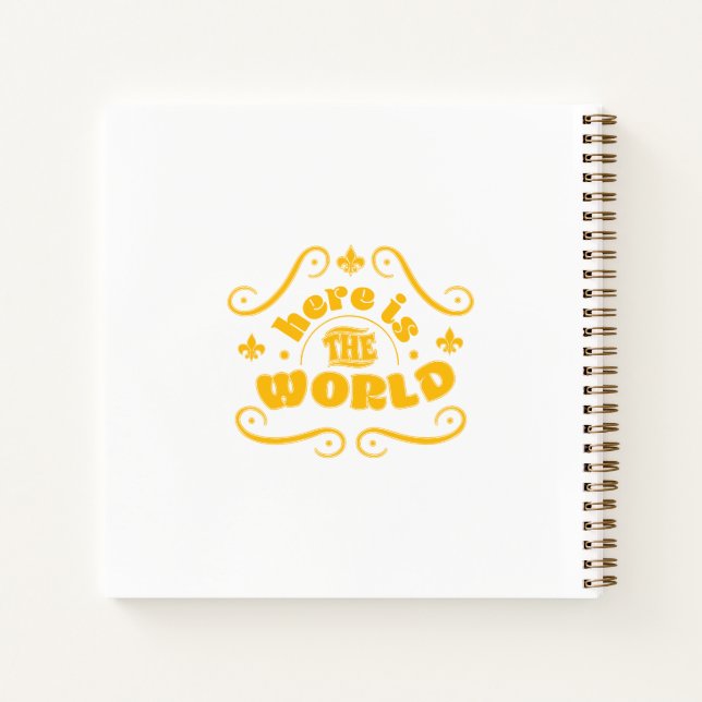 Cuaderno Aquí está el mundo (Reverso)