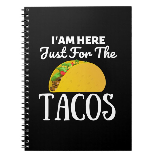 Cuaderno Aquí estoy TACOS por los tacos (Frente)