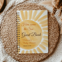 Cuaderno Aquí viene el invitado de Baby Shower Son Sunshine