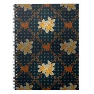 Cuaderno Árabe. Impulso abstracto vintage floral sin soldad