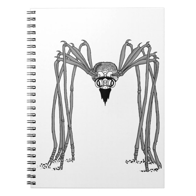 Cuaderno araña . blanco y negro (Frente)