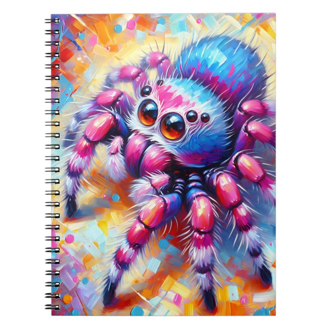 Cuaderno Araña Brillante Arcoíris (Frente)