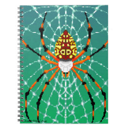 Cuaderno Araña de plátano Pixel