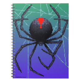 Cuaderno Araña de viuda negra de Pixel