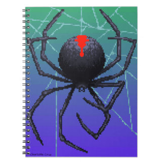 Cuaderno Araña de viuda negra de Pixel