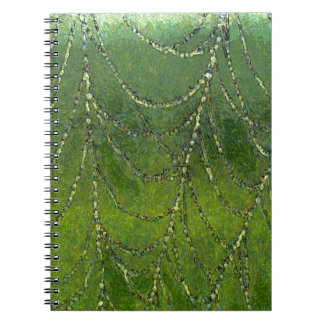 Cuaderno Araña Web con gotas machacadas Resumen de arte