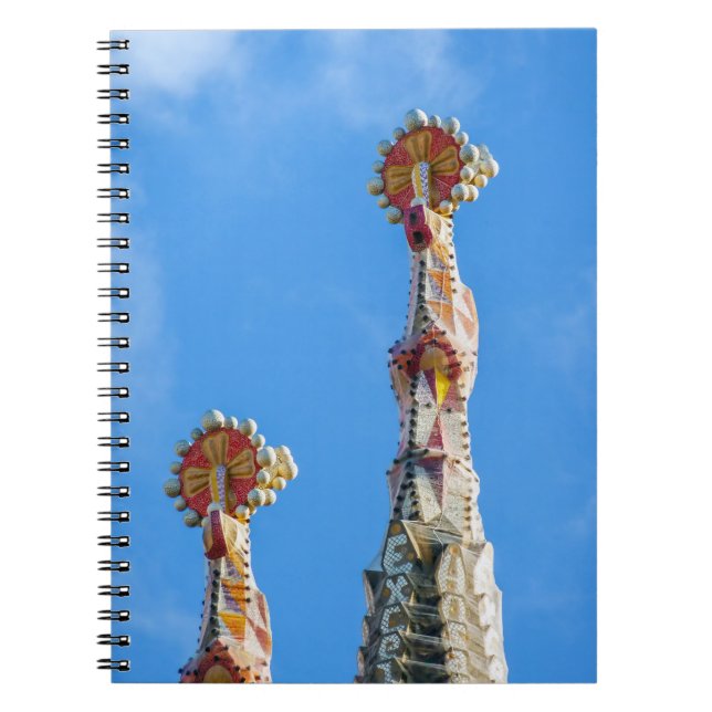 Cuaderno Arañas de La Sagrada Familia en Barcelona, España (Frente)