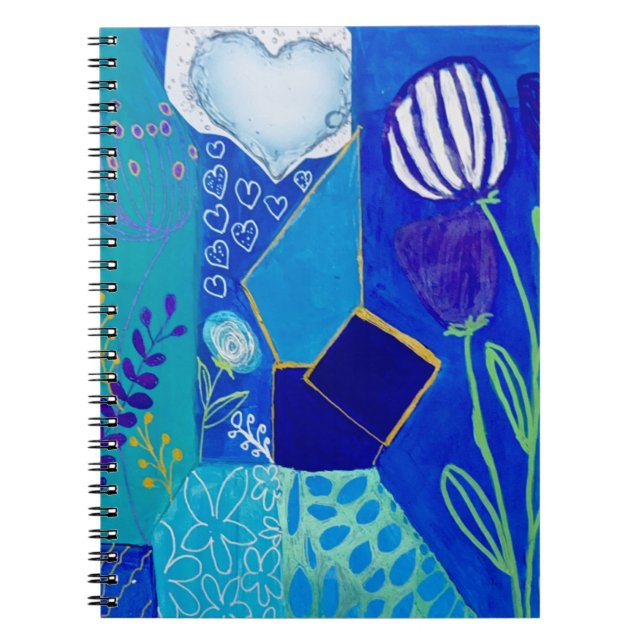 Cuaderno Arándanos Azules Floreciendo (Frente)