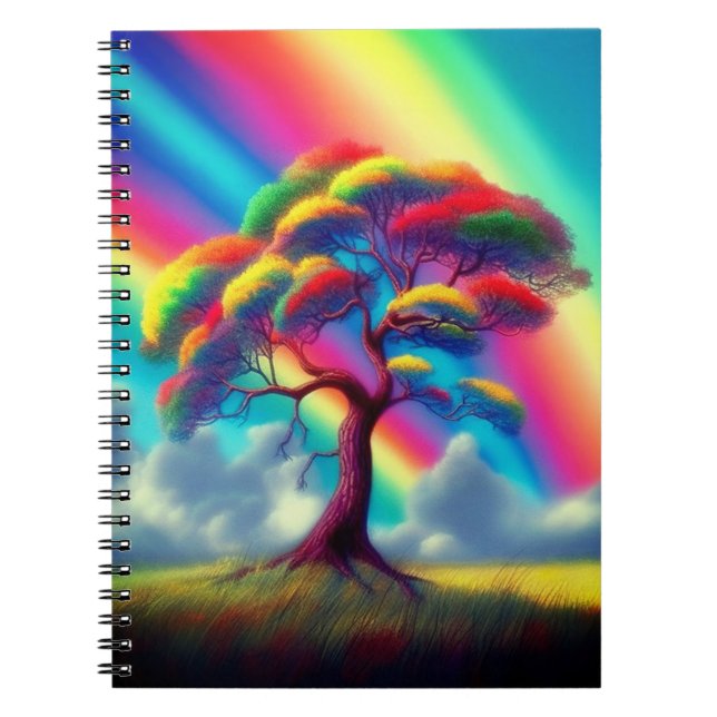 Cuaderno Árbol arcoiris (Frente)
