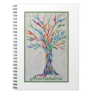Cuaderno Árbol arcoiris de vida musulmán multicolor