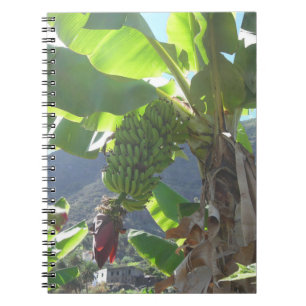 Cuaderno Árbol bananero con bloc de notas de flores