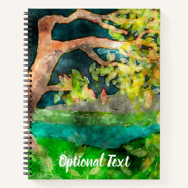 Cuaderno Árbol barrido de viento (Anverso)