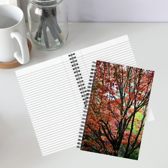 Cuaderno Árbol de arce otoñal colorido (In Situ)