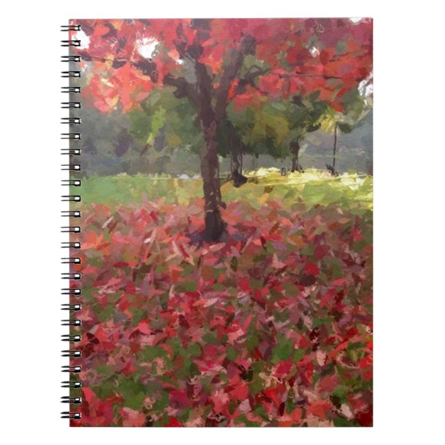 Cuaderno Árbol de arce rojo (Frente)