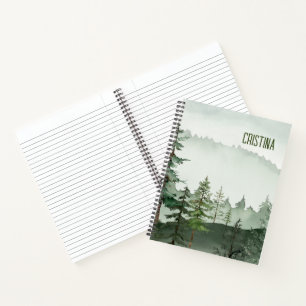 Cuaderno Árbol de bosque acuático
