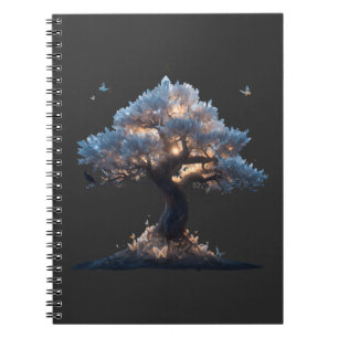 Cuaderno Árbol de cristal cósmico Arte – Diseño de naturale
