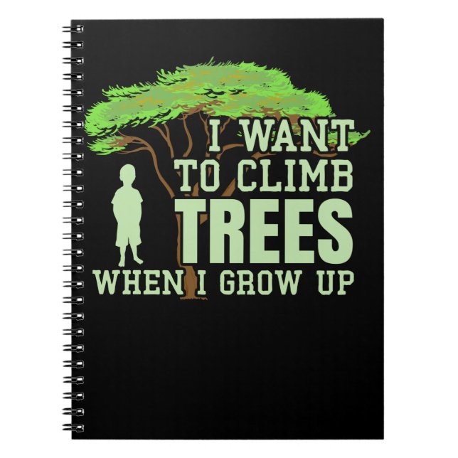 Cuaderno Árbol de escalada divertida arborista para el futu (Frente)