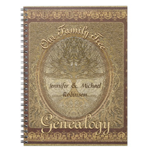 Cuaderno Árbol de familia de la genealogía