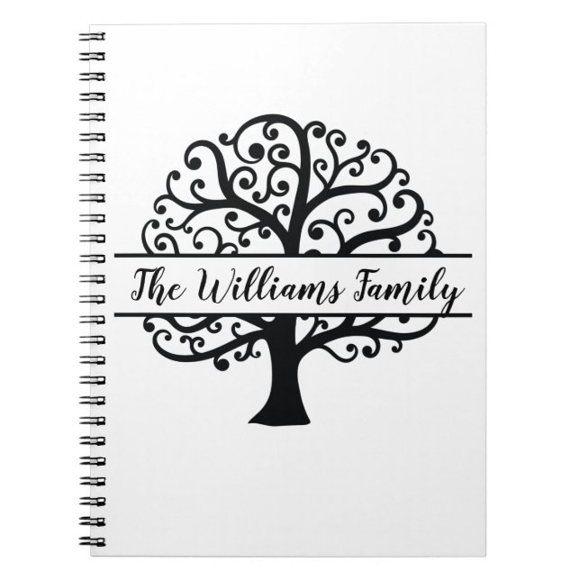 Cuaderno Árbol de familia personalizado (Frente)