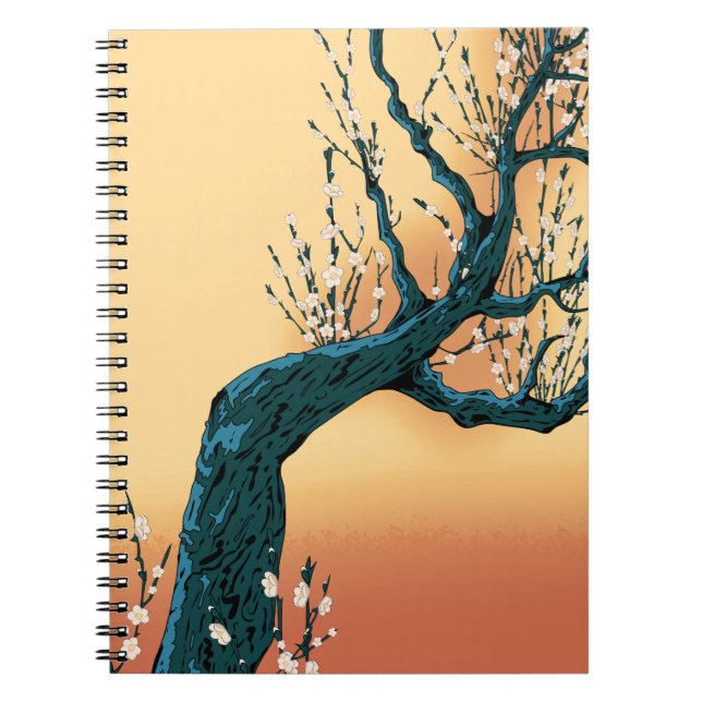 Cuaderno Árbol de flores chino (Frente)