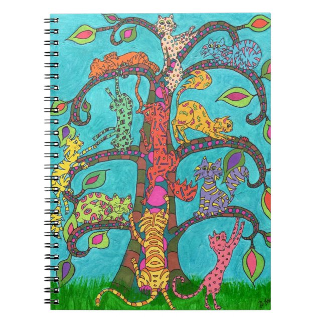 Cuaderno Árbol de gato de la vida (Frente)