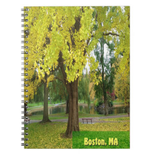 Cuaderno Árbol de guignko amarillo - Jardín público de Bost