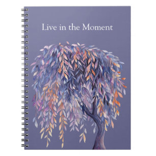 Cuaderno Árbol de Hojas Naranjas Purpúreas