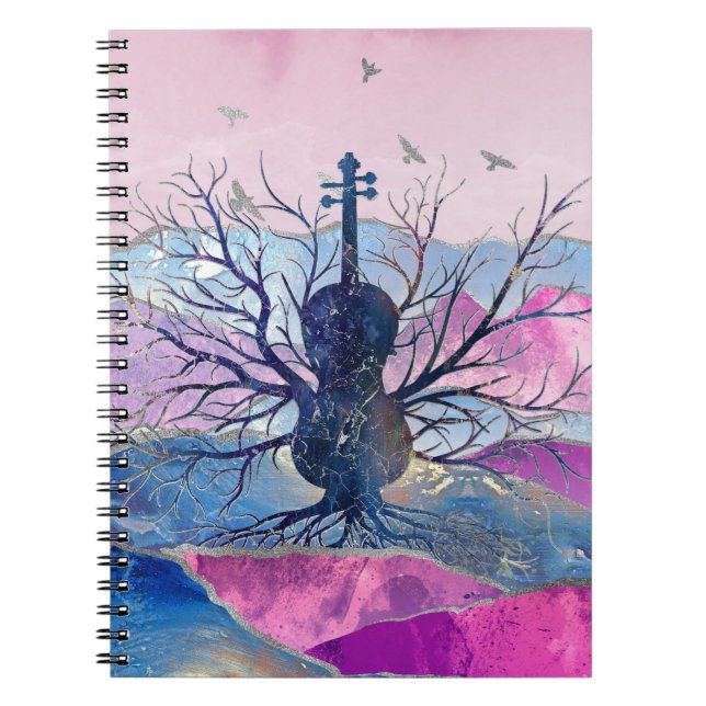 Cuaderno Árbol de la música del violín (Frente)