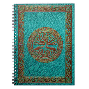 Cuaderno Árbol de la vida - Yggdrasil - imitación de cuero