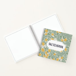 Cuaderno Árbol de limón - guía de bocetos de hierba