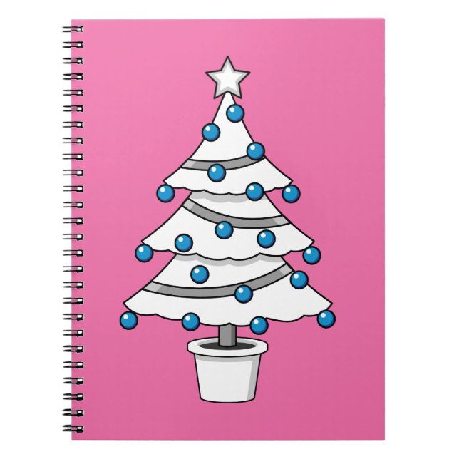 Cuaderno Árbol de Navidad Blanco (Frente)