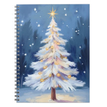 Árbol de Navidad blanco invierno nieve