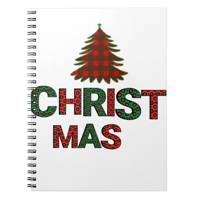 Cuaderno Árbol de Navidad colorido (Frente)