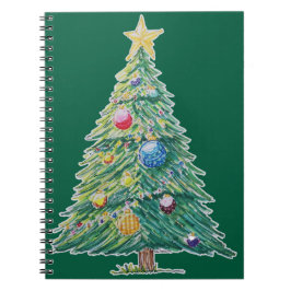 Cuaderno Árbol de Navidad Colorido