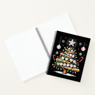 Cuaderno Árbol de Navidad de béisbol
