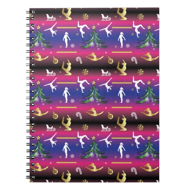 Cuaderno Árbol de Navidad de Gimnasia Femenina (Frente)