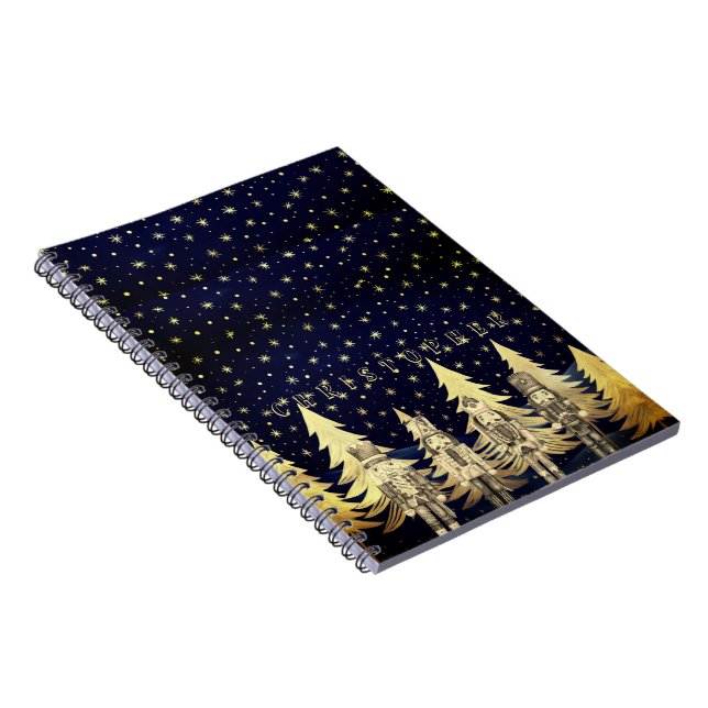 Cuaderno Árbol de Navidad de Noche de Oro Nutcracker Person (Lado Derecho)