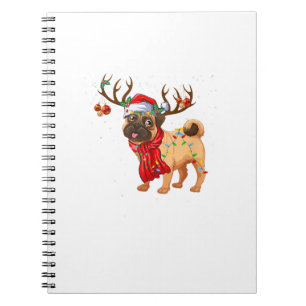 Cuaderno Árbol de Navidad de Santa Pitbull Luz Pajama mamáe