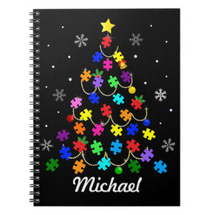 Cuaderno Árbol de Navidad del autismo