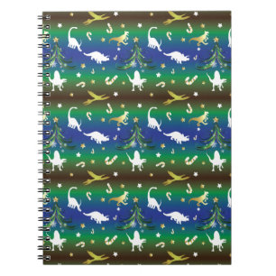 Cuaderno Árbol de Navidad Dinosaurio